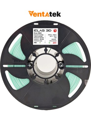 Elas 3D Pastel Yeşil Pla Pro Filament - 1.75MM - 1 kg