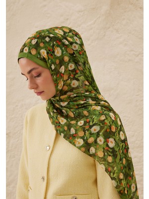 Fresh Scarfs Agnes Desen Rami Şal Orman