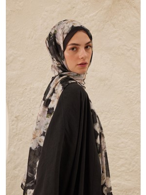 Fresh Scarfs Dora Desen Rami Şal Antrasit