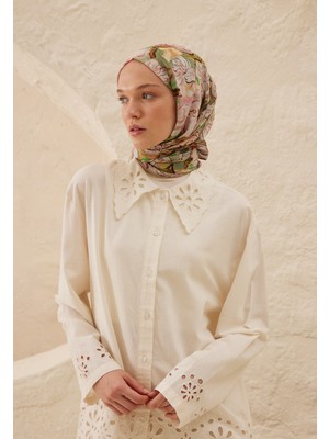 Fresh Scarfs Linda Desen Rami Şal Gül Pembe