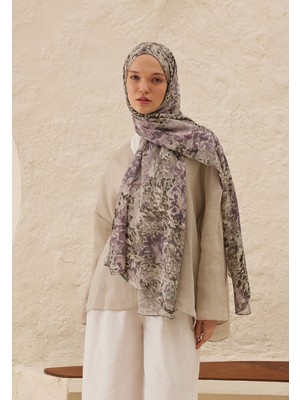 Fresh Scarfs Melinda Desen Rami Şal Gri