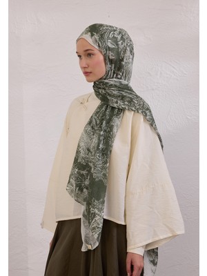 Fresh Scarfs Secret Elegance Desen Rami Şal Haki