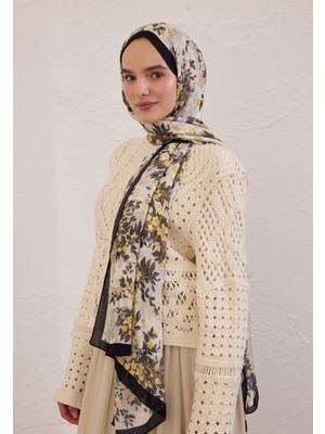 Fresh Scarfs Emmett Desen Rami Şal Siyah