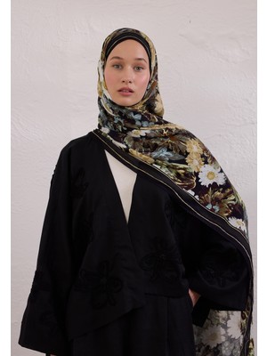 Fresh Scarfs Jasmine Joy Desen Rami Şal Siyah