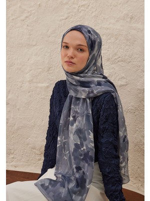 Fresh Scarfs Lizzy Desen Rami Şal İndigo