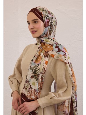 Fresh Scarfs Jasmine Joy Desen Rami Şal Bordo