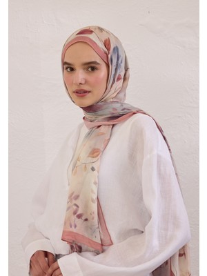 Fresh Scarfs Sweet William Desen Rami Şal Soft Pembe