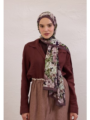 Fresh Scarfs Beauty Blossom Desen Rami Şal Erik Çürüğü