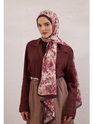 Fresh Scarfs Emmett Desen Rami Şal Gül Kurusu