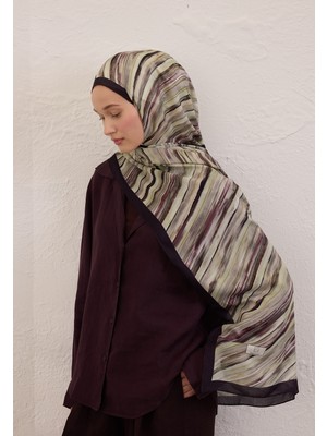 Fresh Scarfs Deia Desen Rami Şal Siyah