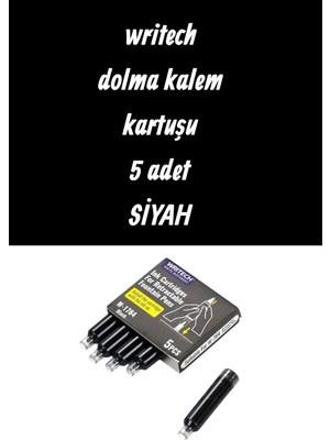 Seyfi Kırtasiye Writech Dolma Kalem Kartuşu 5 Adet Siyah