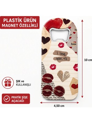 LUXMON Ps Love Aesthetic Buzdolabı Magnetli Şişe Kapak Açacağı