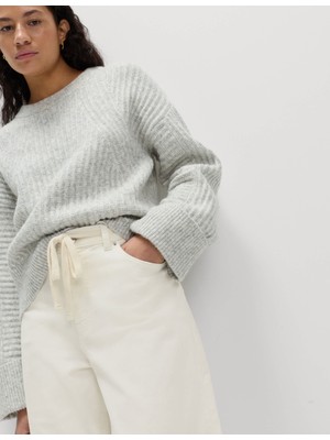 Marks & Spencer Pamuk Karışımlı Kadife Geniş Paça Pantolon