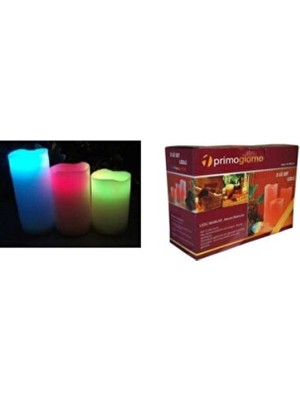 Empressco 3’lü Rgb Renk Değiştiren Yılbaşı Süsü Ledli Mum Seti