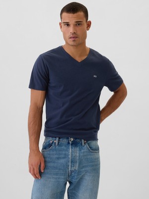Gap Erkek Lacivert Gap Logo Everyday Soft T-Shirt