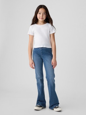 Gap Kız Çocuk Mavi High Rise Flare Jean Pantolon
