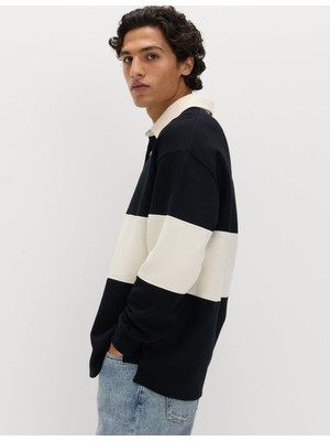 Marks & Spencer Çizgili Rugby Sweatshirt