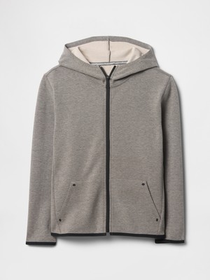 Gap Erkek Çocuk Gri GapFit Tech Fermuarlı Sweatshirt