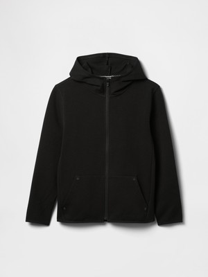 Gap Erkek Çocuk Siyah GapFit Tech Fermuarlı Sweatshirt