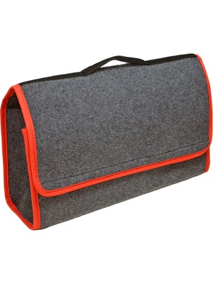 Nyf Bagaj Çantası Organizer Halı Taşınabilir Füme-Kırmızı 40X15X21 cm