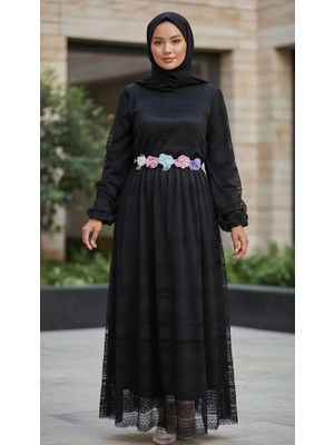 Missvalle Dantelli Anne Elbise Siyah 16800