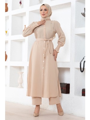 Missvalle Inci Detaylı Takım Bej 19360
