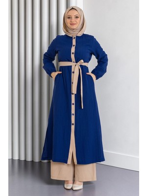 Missvalle Kapşonlu Düğmeli Takım Indigo 19238