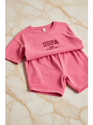 U.S. Polo Assn. Kız Çocuk Fuşya Alt Üst Takım 50326616-VR023