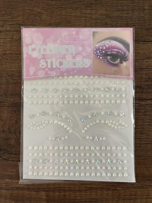 1 Adet Inci Taşlı Yapıştırma Tırnak Saç Makyaj Stickerı  Yüz Taşı Yapışkanı Taş Sticker