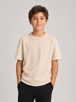 Ugly Duck Bej Basic T-Shirt - Bej