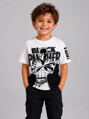 Ugly Duck Black Panther T-Shirt - Beyaz