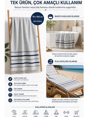 Mira Home Banyo Deniz Plaj Peştemal Havlusu 70X150 cm