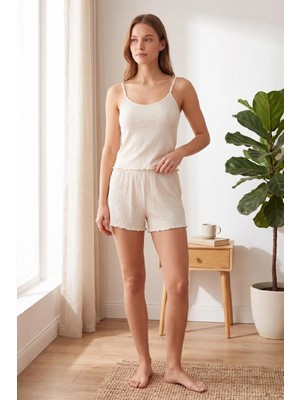 Mckanzie 3407 İp Askılı Şortlu Pijama Takımı