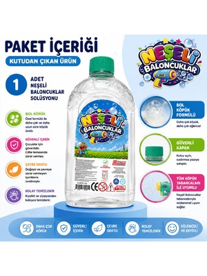 Bkmc 500ML Kaliteli Formül Baloncuk Sıvısı Likiti Köpük Tabancası Baloncuk Suyu