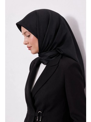 Lesscarves Çift Taraflı Düz Pamuk Ipek Eşarp LS2200