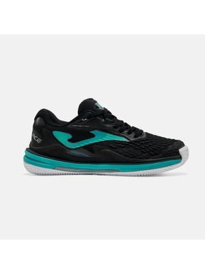 Joma TACES2601AC Ace Sert & Toprak Kort Tenis Erkek Ayakkabısı - Siyah/turkuaz