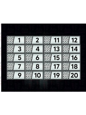 Otel Kapısı Masa Daire Kapısı Gümüş Renk Numarası 1 Den 20 Ye Kadar