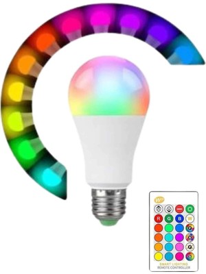 Herşey Trend Akıllı Rgb LED Ampul LED Uzaktan Kumandalı Renk Değiştiren Ampul