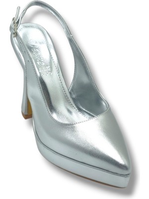 Desire Shoes Desire 8702-26 Simli Deri Platform Topuk Kadın Ayakkabı (11,5cm)