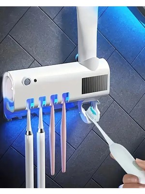 Uravas Store Manyetik Duvar Tipi Uv Hijyenik Diş Fırçası Tutucu