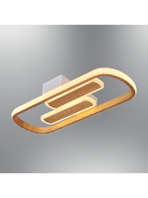 Empressco 40CM Meşe Renk LED Armatür, Kumandasız, Şık ve Modern Tasarım