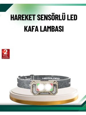 Belirtilmemiş Şarjlı Wave Sensörlü LED Kafa Feneri Kullanım
