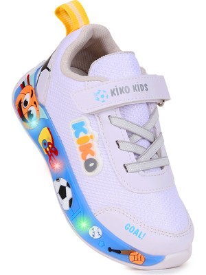 Kiko Kids  Velcro Işıklı Günlük Cırtlı Erkek Çocuk Spor Ayakkabı
