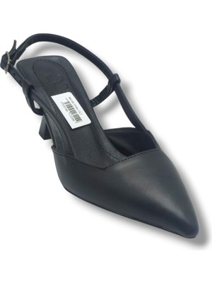 C-Shoes NB100-26 Cilt Ince Kısa Topuklu Kadın Stiletto