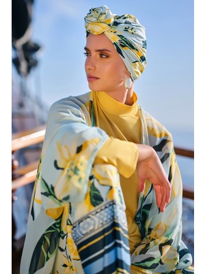 Alfasa Limon Desenli Pareo
