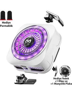 Memo CX21 18W Manyetik Telefon Soğutucu Rgb Işıklı Yarı Iletken Buz Soğutmalı Mobil Oyun Fanı
