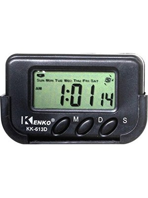Kenko KK-613D Dijital Küçük Masa-Araba Saati-Alarm-Kronometre