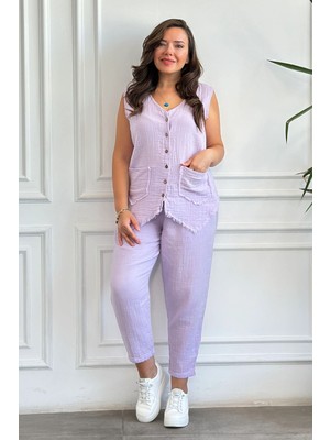 Yağmur Butik Havuç Paça Müslin Pantolon