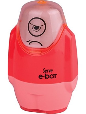 Serve E-Bot Silgili Kalemtiraş Fosforlu Kırmızı