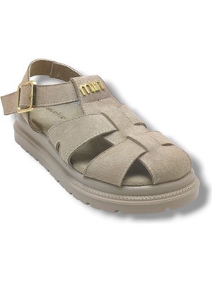 Şanzelize K805-26 Süet Tokalı Anatomik Taban Kadın Sandalet
